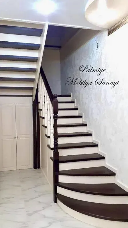 Masif ahşap merdivenler